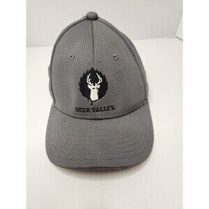 Under Armour Deer Valley Resort Hat Cap Strap Back Gray Youth Utah
